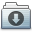 Drop Folder Graphite Stripe Icon 32x32 png